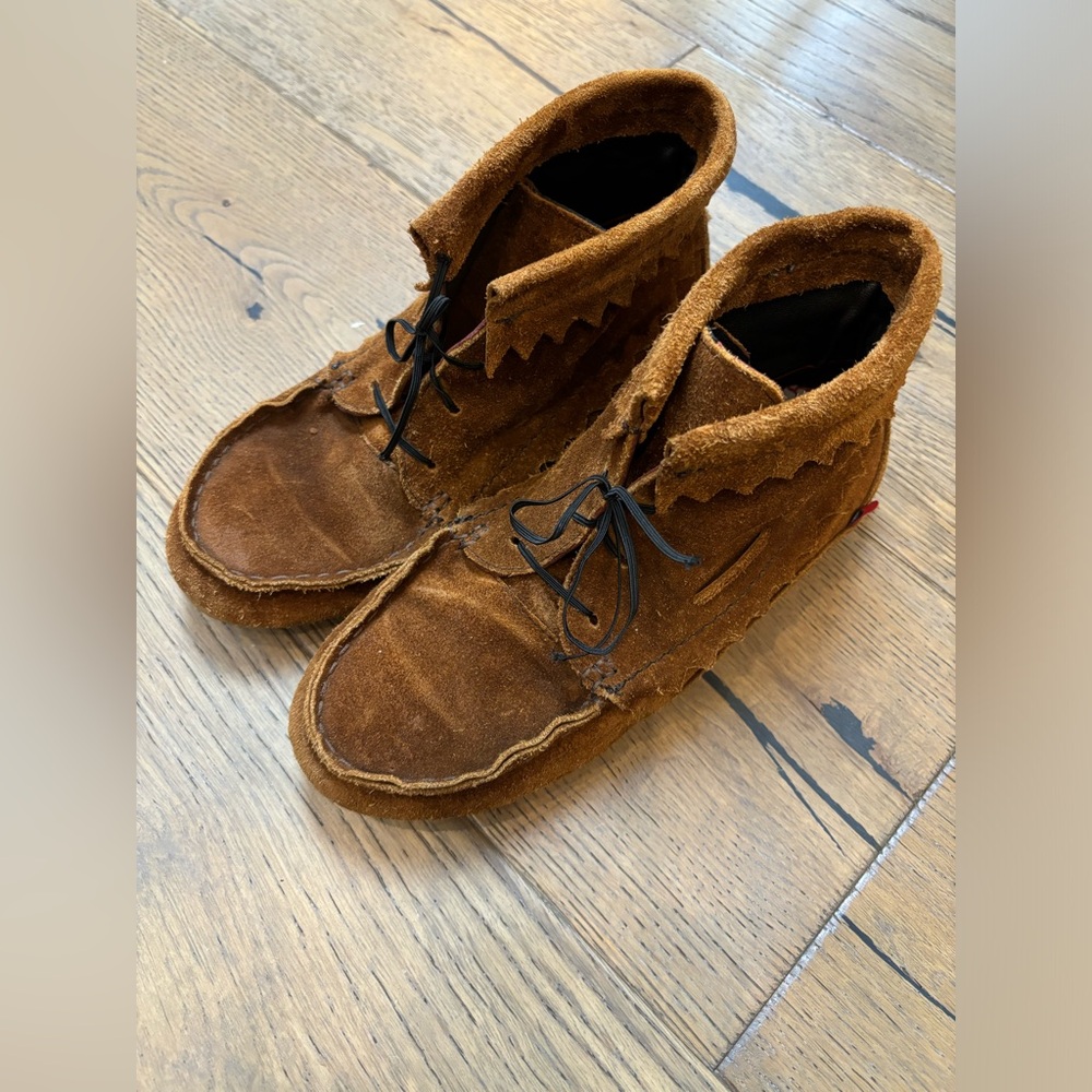 Oliberte Hirari Ankle Boots Women’s Size 6.5/7, Brown Goat Suede African size 37